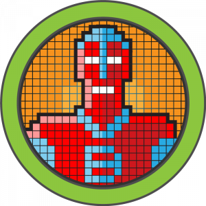 Blocky machine artwork