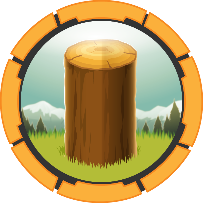 Logging machine artwork